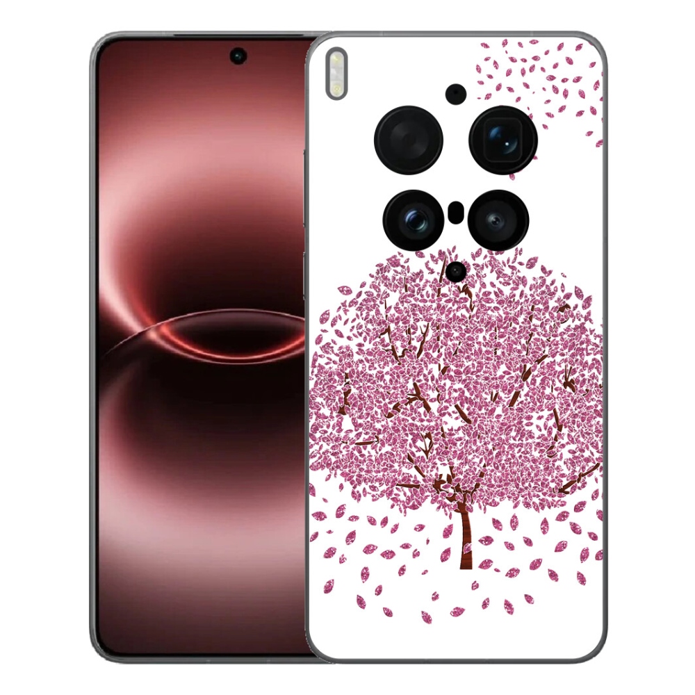 Gelový kryt mmCase na Vivo X300 Ultra - kreslený strom s listy