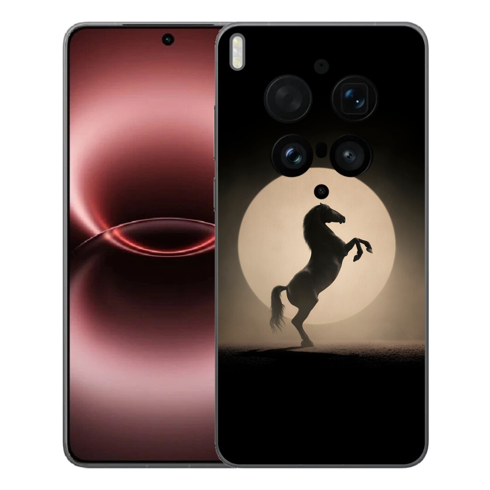 Gelový kryt mmCase na Vivo X300 Ultra - kůň v siluetě