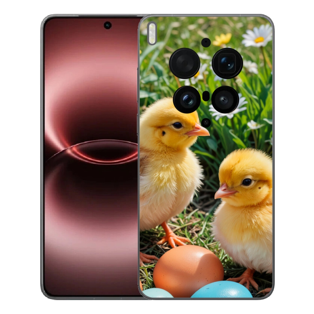Gelový kryt mmCase na Vivo X300 Ultra - kuřátka