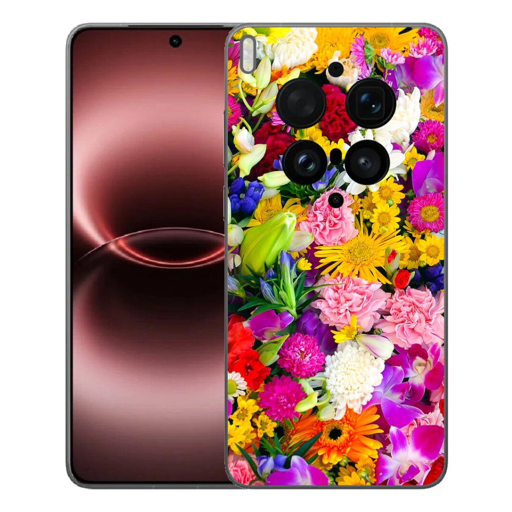 Gelový kryt mmCase na Vivo X300 Ultra - květiny 12