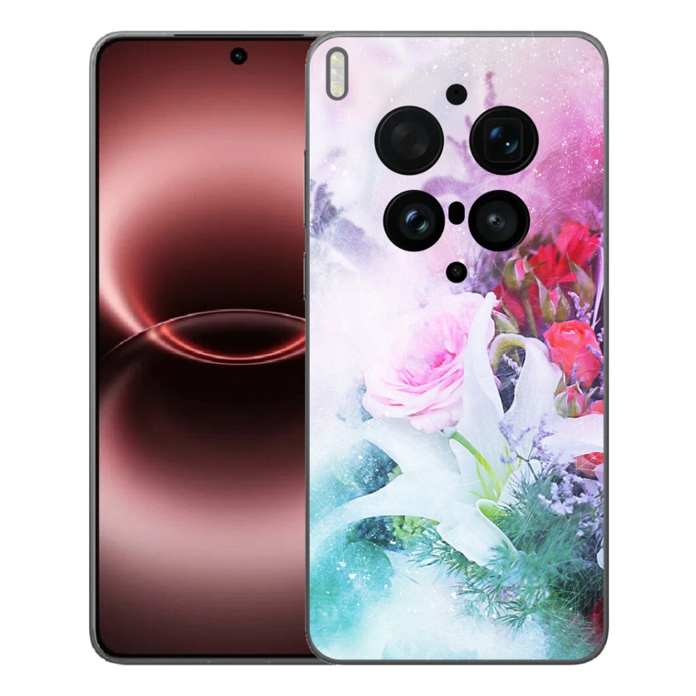 Gelový kryt mmCase na Vivo X300 Ultra - květiny 4