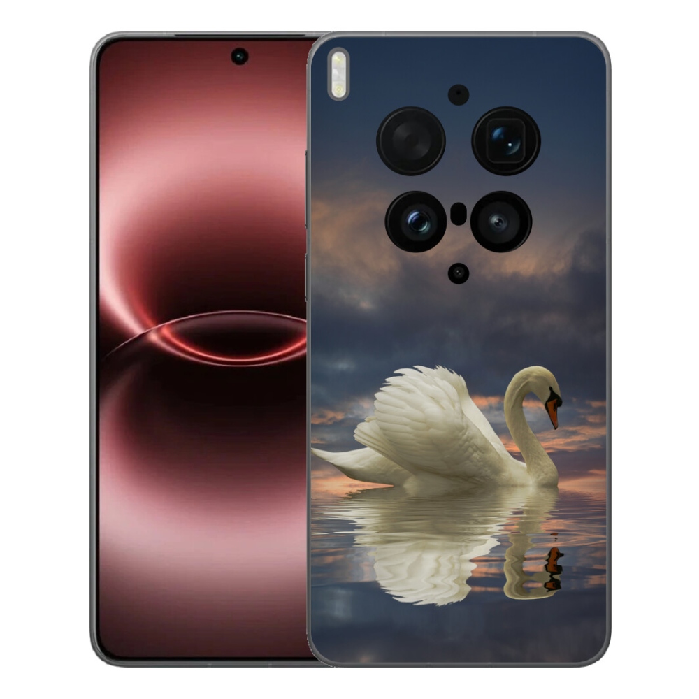 Gelový kryt mmCase na Vivo X300 Ultra - labuť