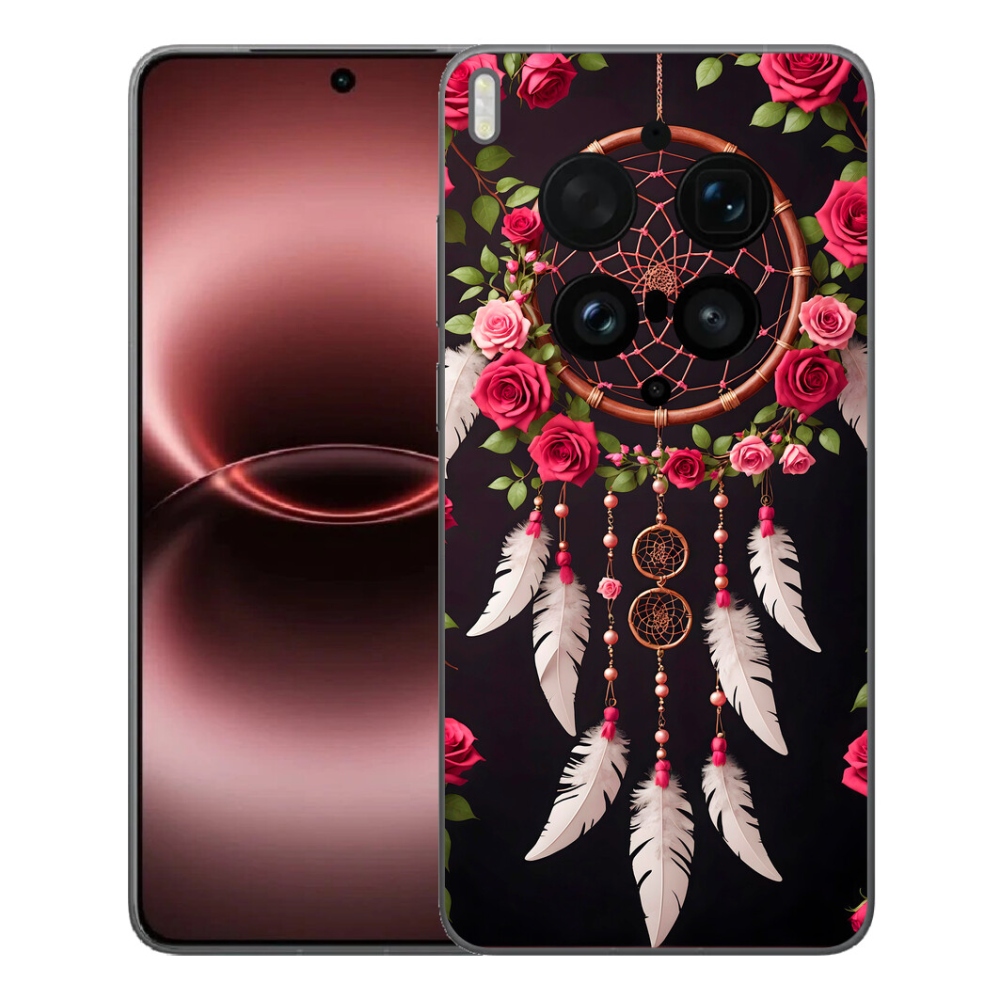 Gelový kryt mmCase na Vivo X300 Ultra - lapač snů s růžemi