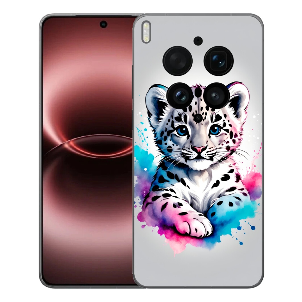 Gelový kryt mmCase na Vivo X300 Ultra - levhartí mládě