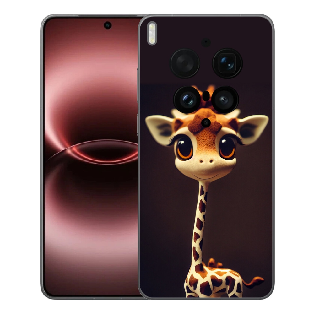 Gelový kryt mmCase na Vivo X300 Ultra - malá žirafa