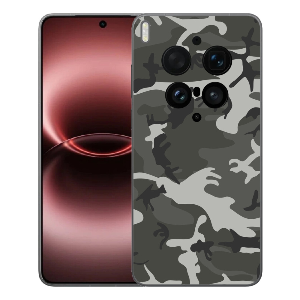 Gelový kryt mmCase na Vivo X300 Ultra - maskáčový vzor
