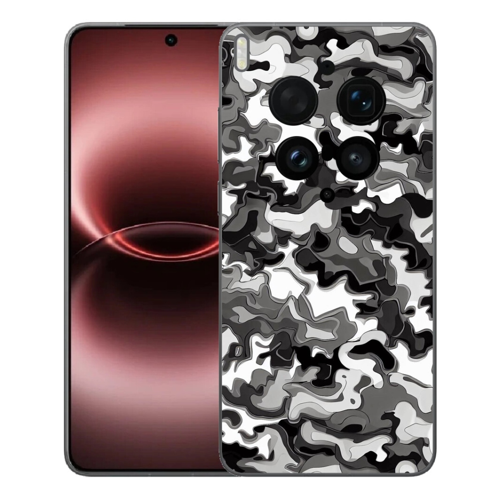 Gelový kryt mmCase na Vivo X300 Ultra - maskáčový vzor 3