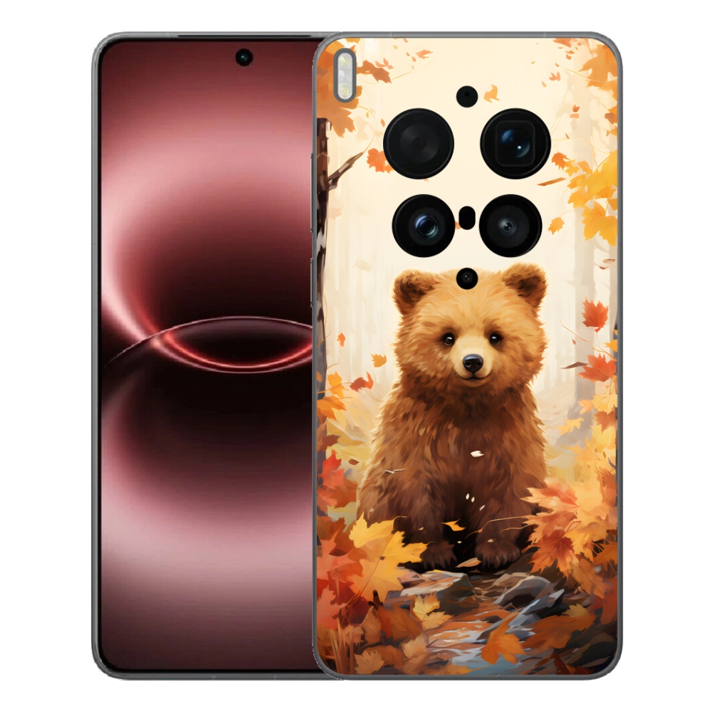 Gelový kryt mmCase na Vivo X300 Ultra - medvěd v lese