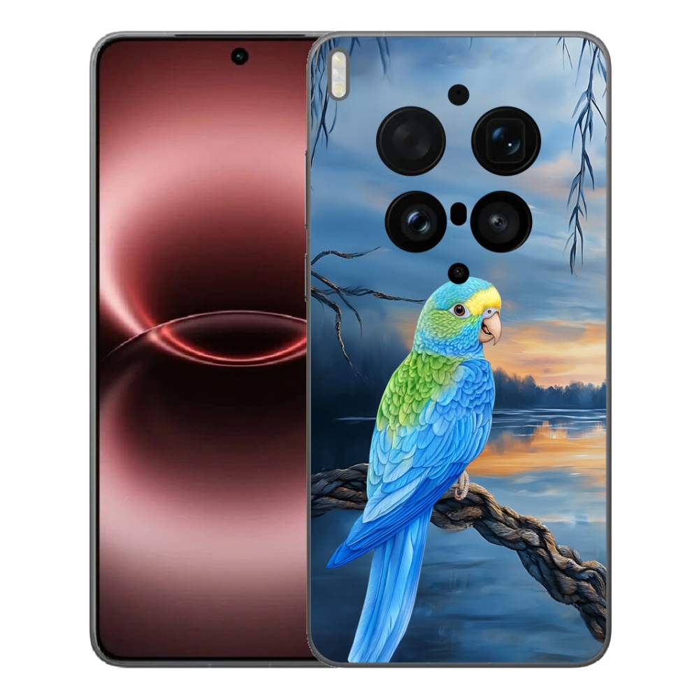 Gelový kryt mmCase na Vivo X300 Ultra - modrý papoušek