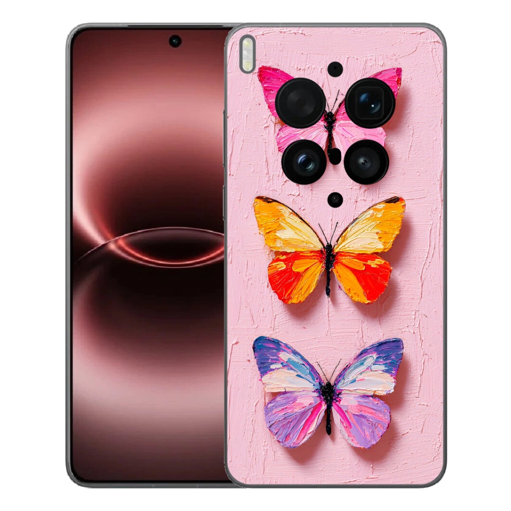 Gelový kryt mmCase na Vivo X300 Ultra - motýlí trojice