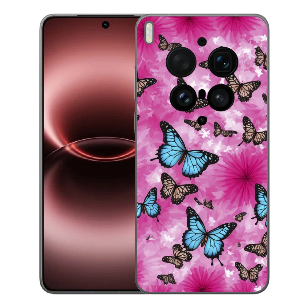 Gelový kryt mmCase na Vivo X300 Ultra - motýlí zahrada