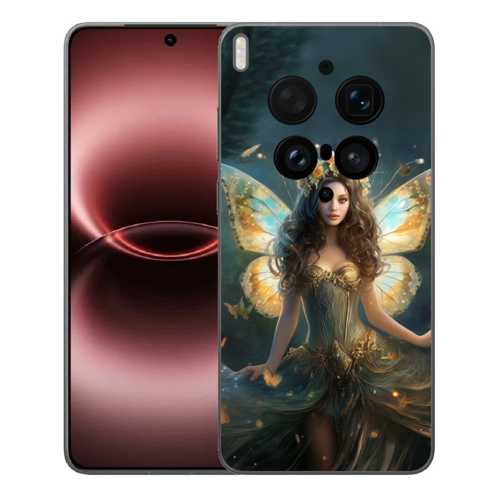 Gelový kryt mmCase na Vivo X300 Ultra - motýlí žena