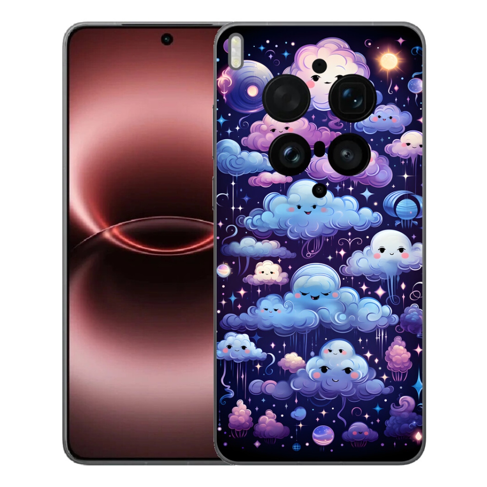 Gelový kryt mmCase na Vivo X300 Ultra - mráčky