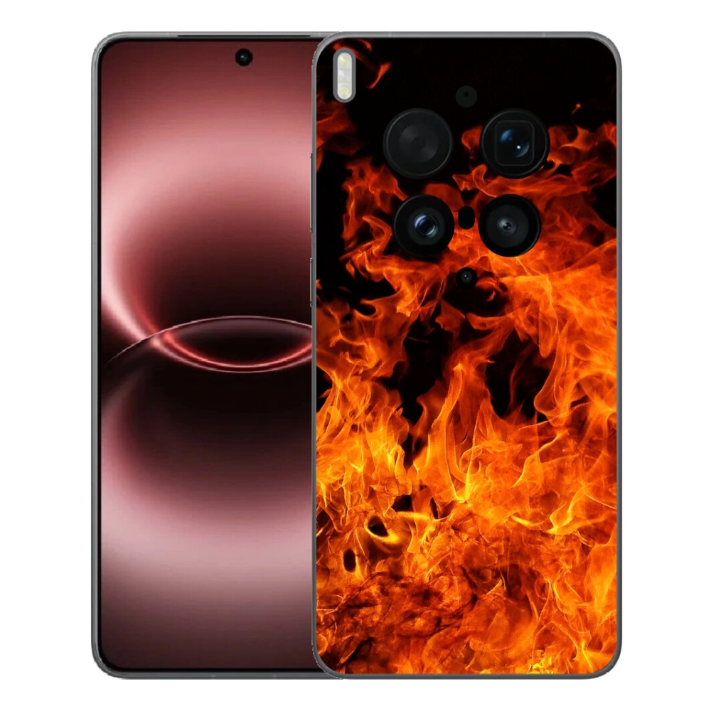 Gelový kryt mmCase na Vivo X300 Ultra - muzikant a oheň