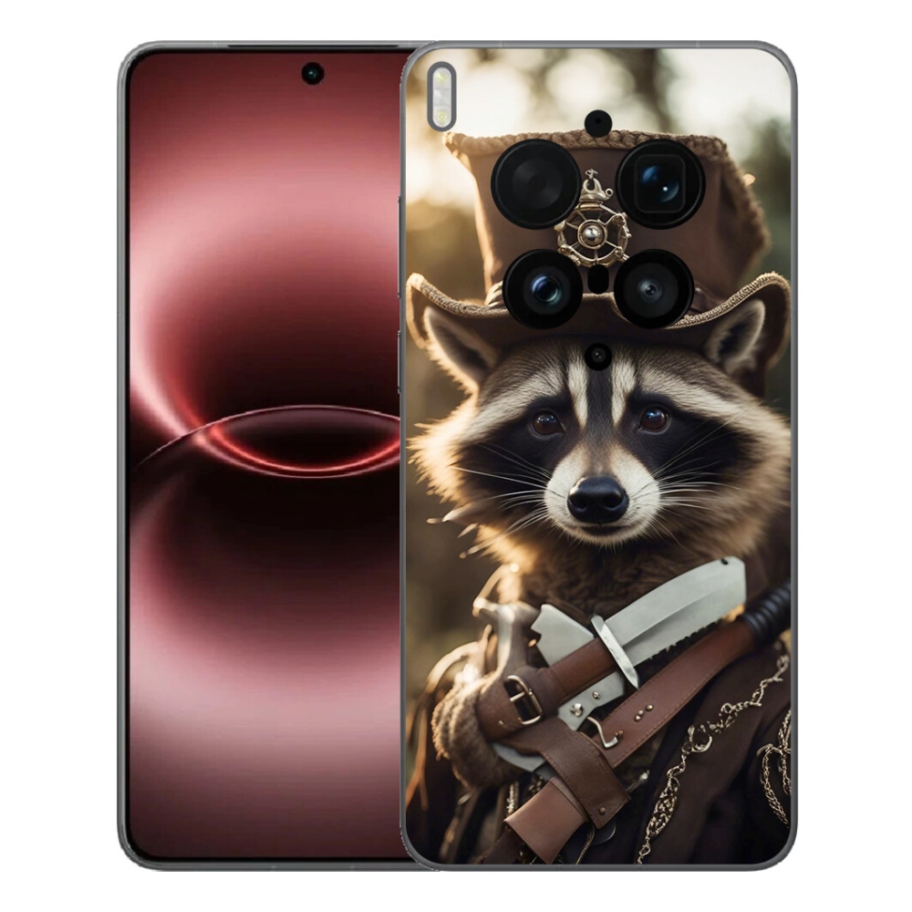Gelový kryt mmCase na Vivo X300 Ultra - mýval v uniformě