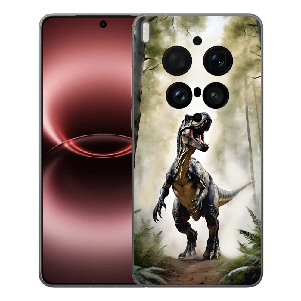 Gelový kryt mmCase na Vivo X300 Ultra - naštvaný T-Rex