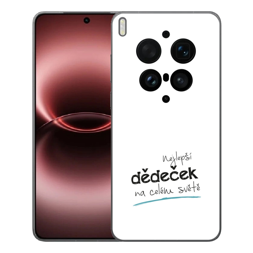 Gelový kryt mmCase na Vivo X300 Ultra - nejlepší dědeček 3 bílé pozadí