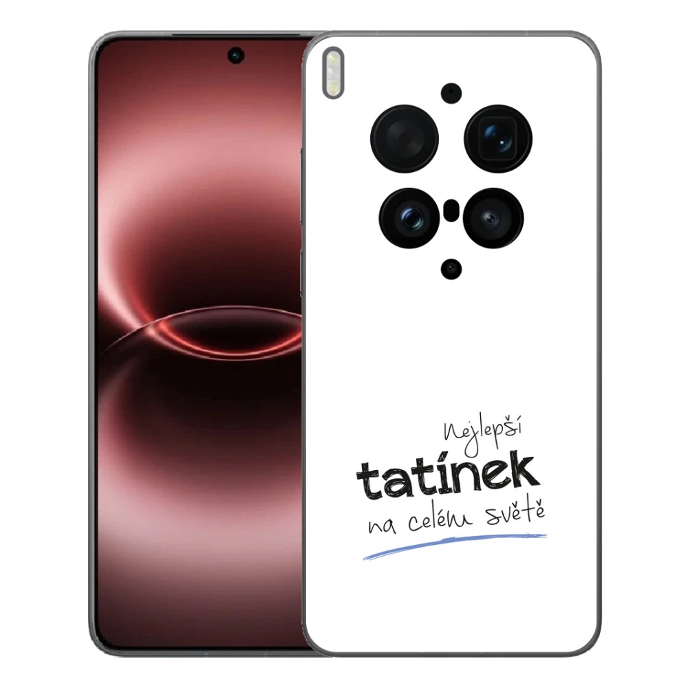 Gelový kryt mmCase na Vivo X300 Ultra - nejlepší tatínek 4 bílé pozadí
