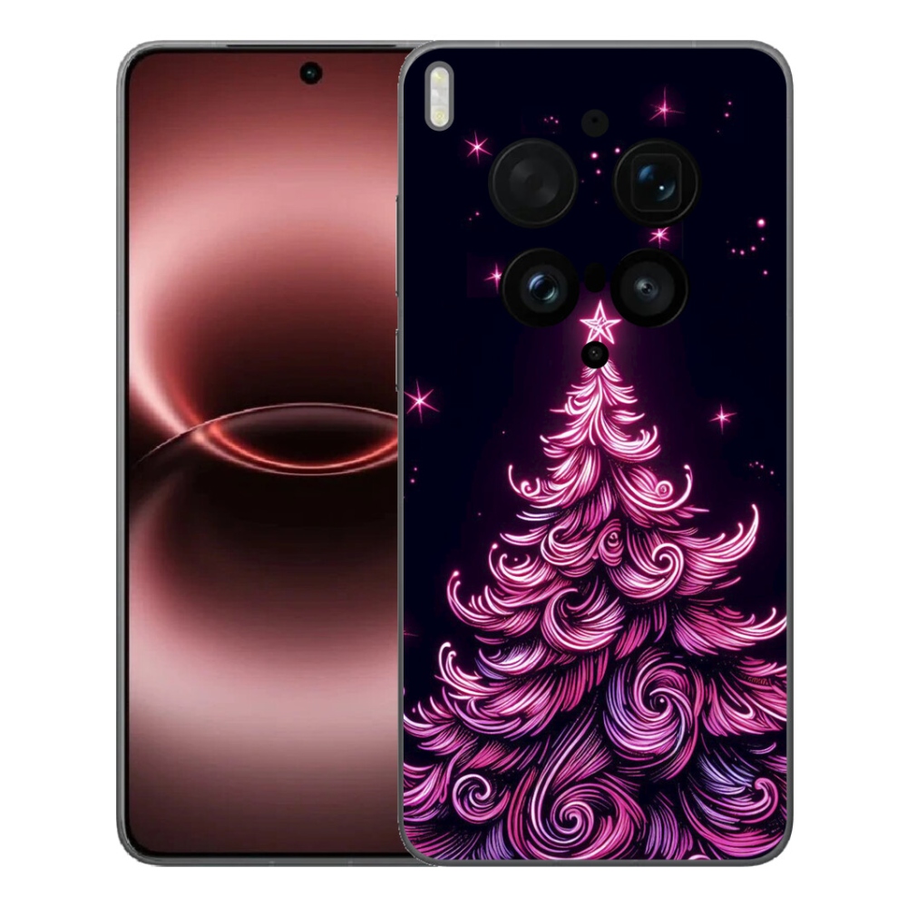 Gelový kryt mmCase na Vivo X300 Ultra - neonový vánoční stromek 2