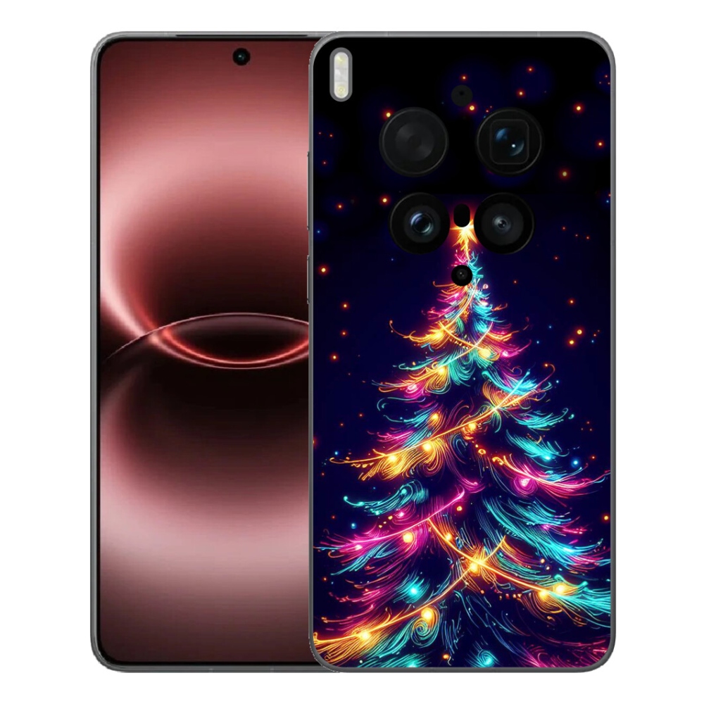 Gelový kryt mmCase na Vivo X300 Ultra - neonový vánoční stromek