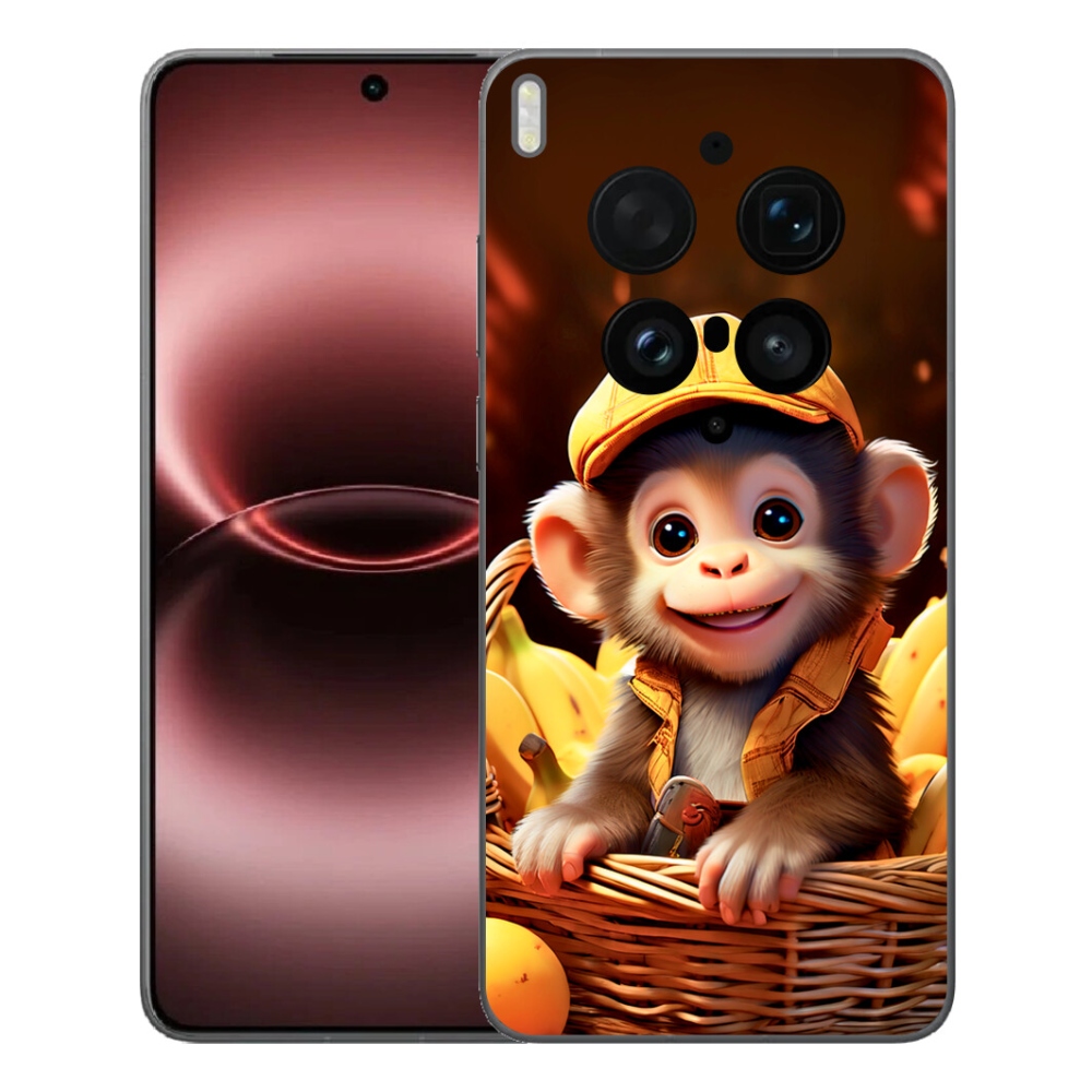 Gelový kryt mmCase na Vivo X300 Ultra - opice v košíku