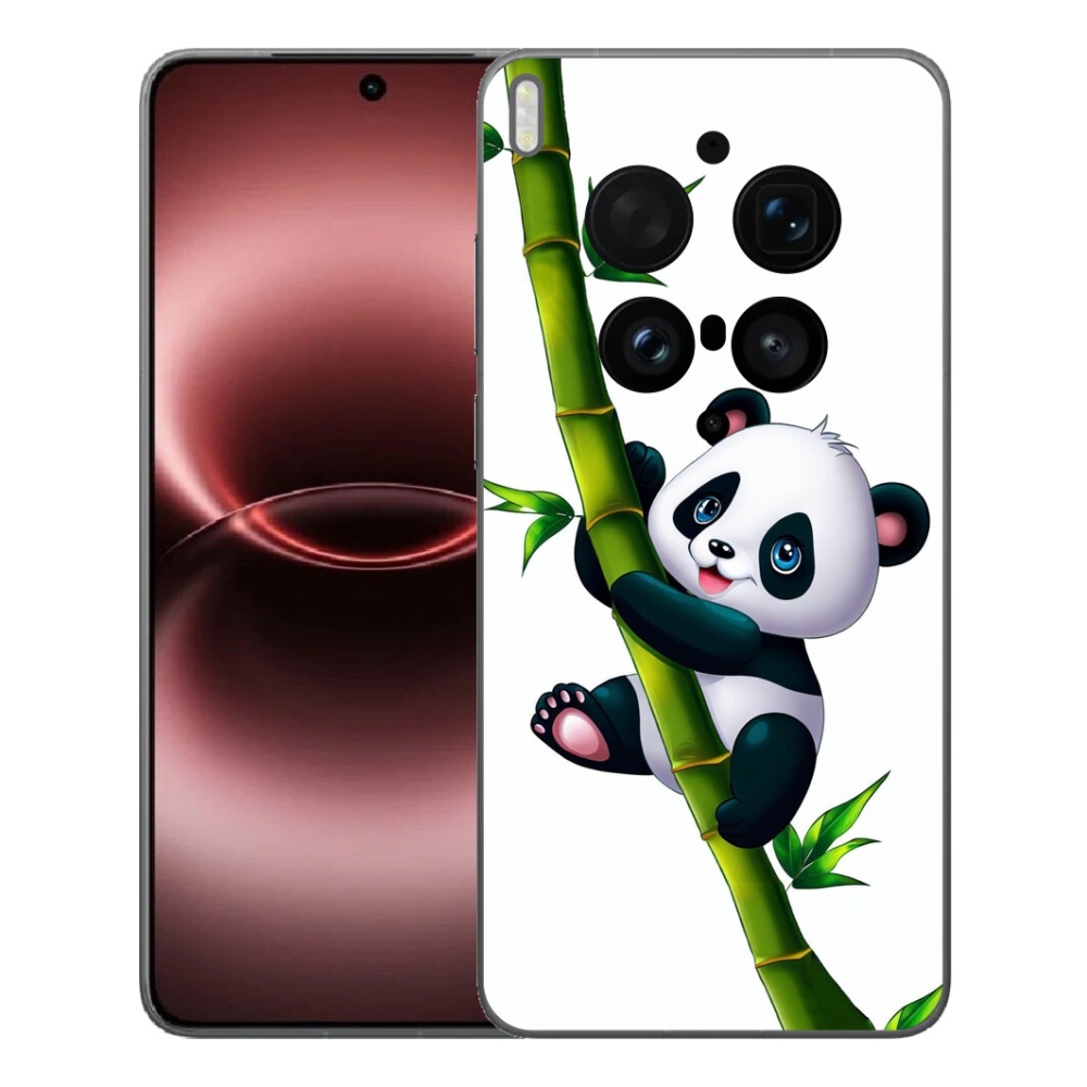 Gelový kryt mmCase na Vivo X300 Ultra - panda na bambusu