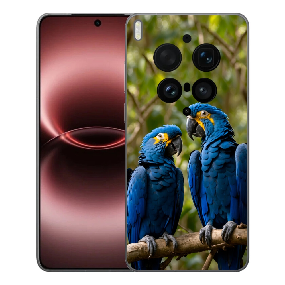 Gelový kryt mmCase na Vivo X300 Ultra - papouščí duo