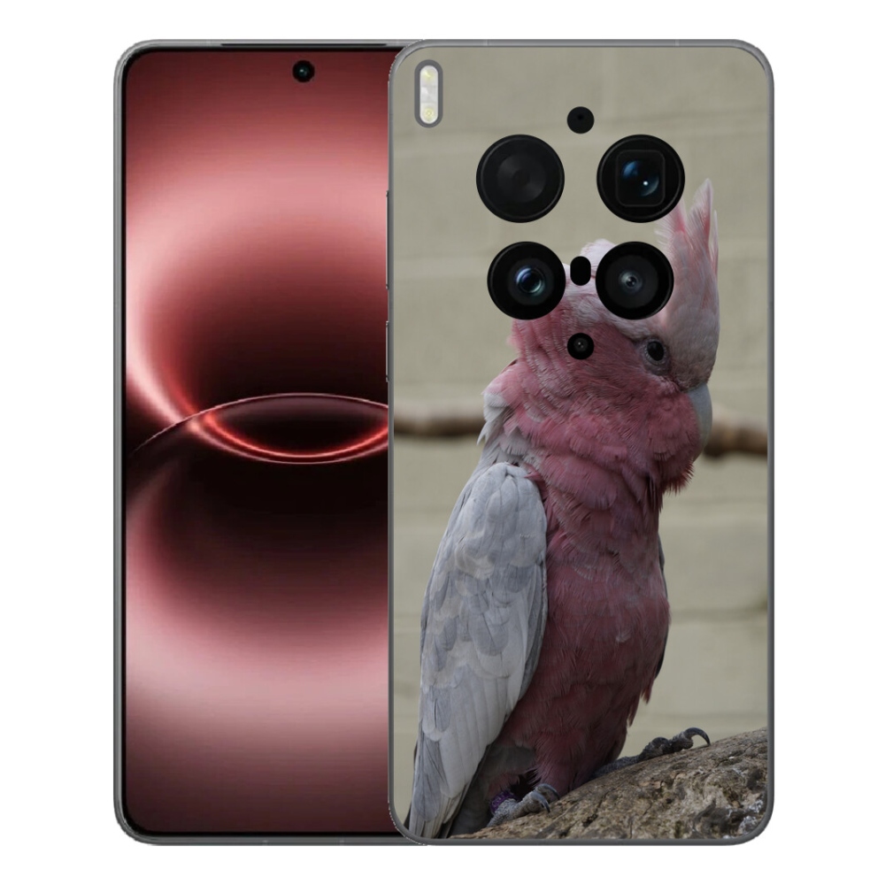 Gelový kryt mmCase na Vivo X300 Ultra - papoušek kakadu růžový