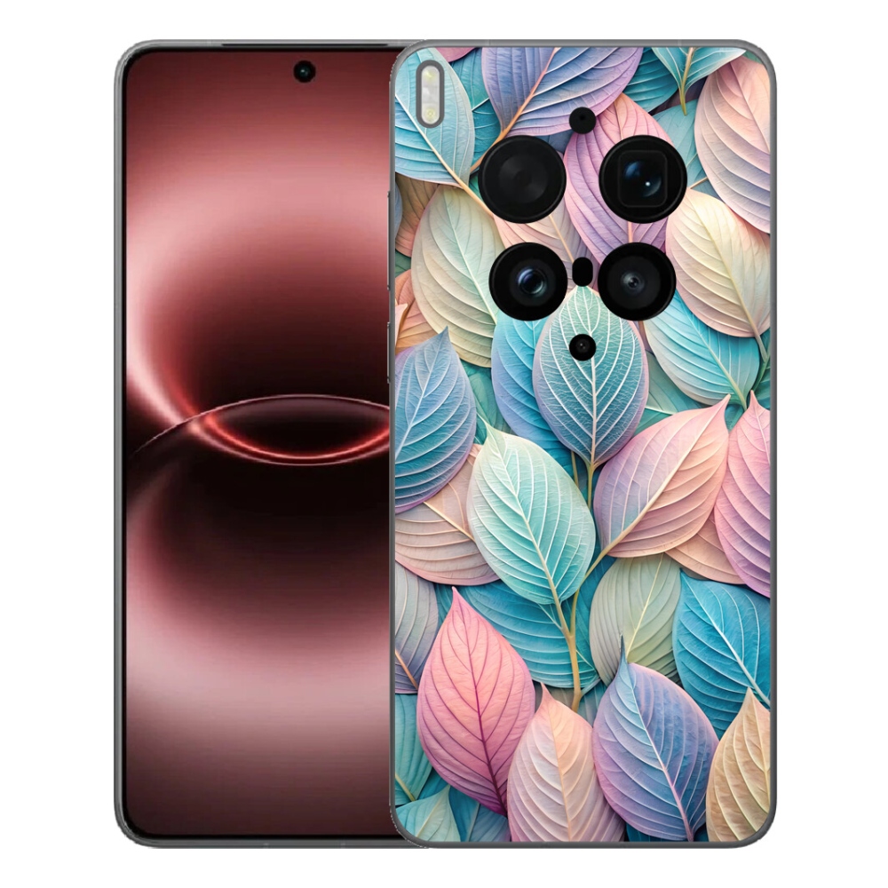 Gelový kryt mmCase na Vivo X300 Ultra - pastelové listy