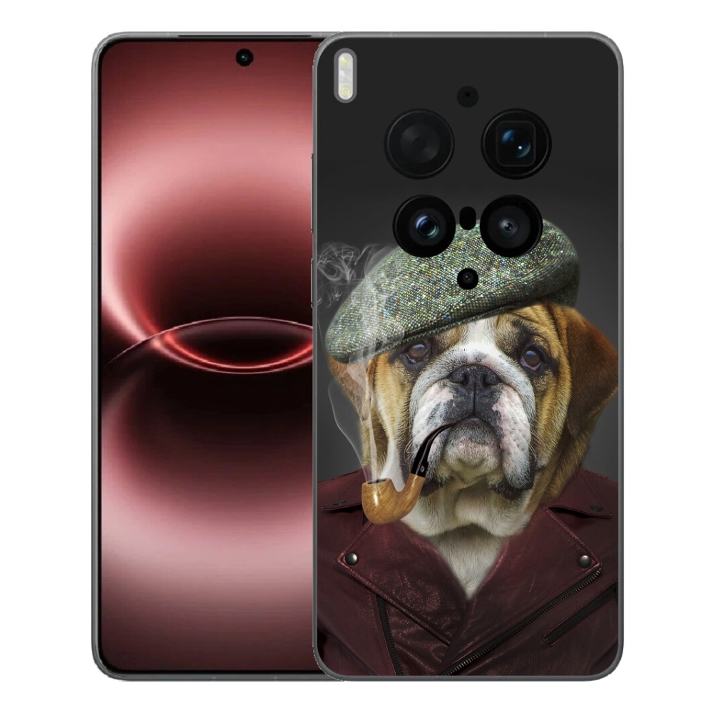 Gelový kryt mmCase na Vivo X300 Ultra - pes s fajfkou