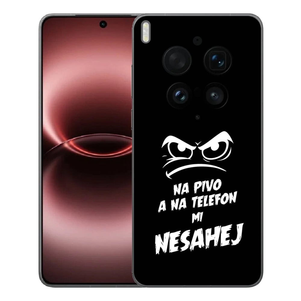 Gelový kryt mmCase na Vivo X300 Ultra - pivní motiv 2 černé pozadí
