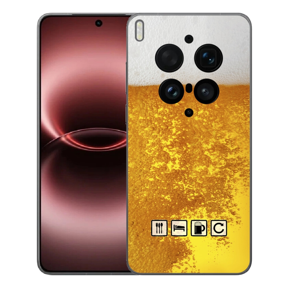 Gelový kryt mmCase na Vivo X300 Ultra - pivní motiv 3