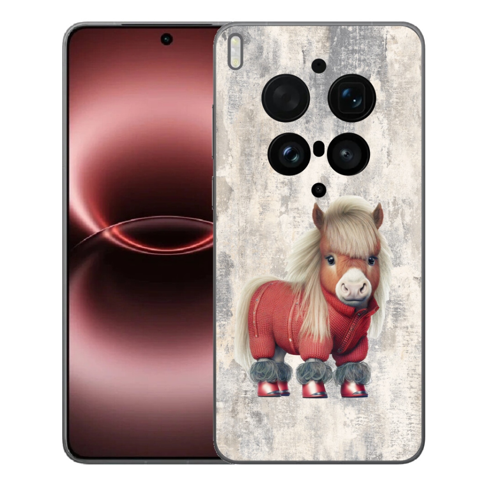 Gelový kryt mmCase na Vivo X300 Ultra - poník ve svetru