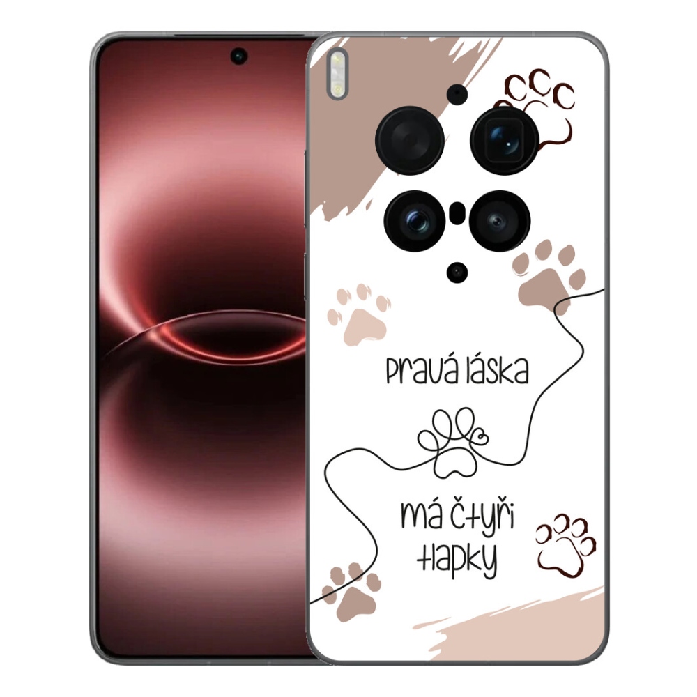 Gelový kryt mmCase na Vivo X300 Ultra - psí motiv 1 bílé pozadí