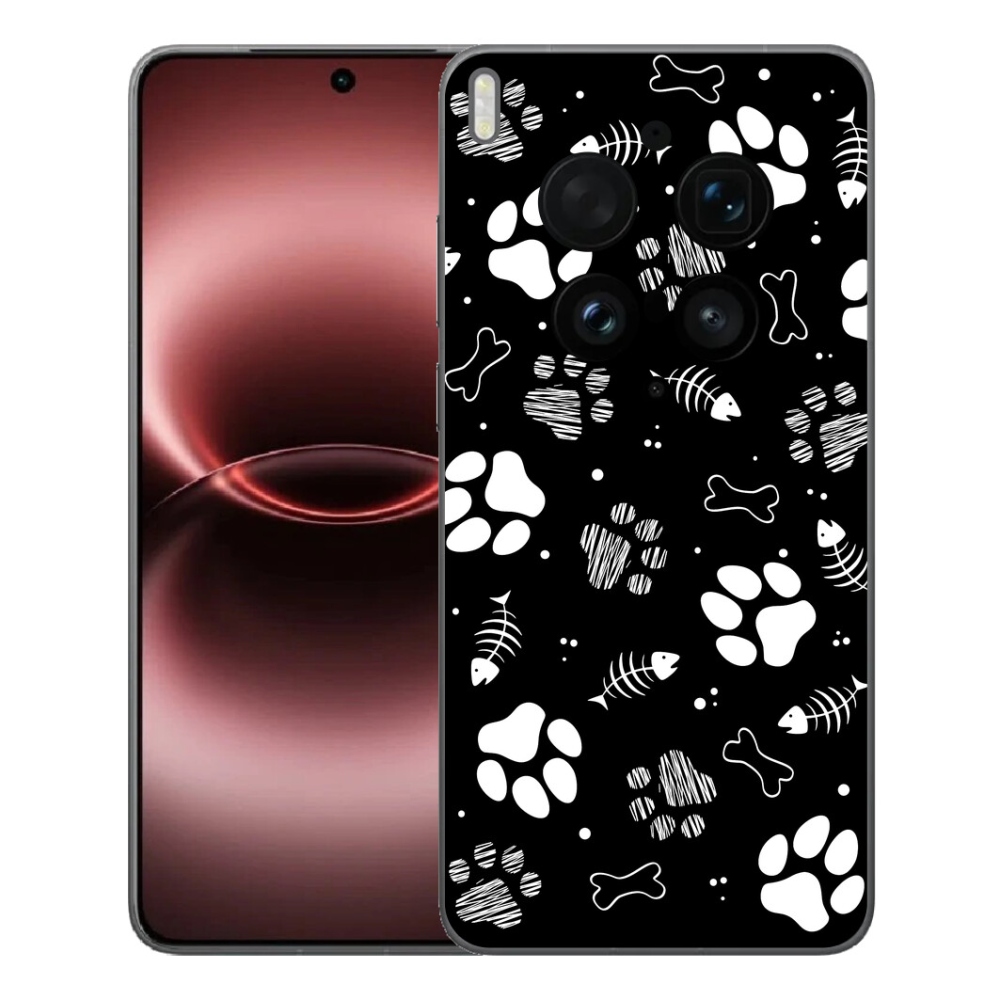 Gelový kryt mmCase na Vivo X300 Ultra - psí tlapky
