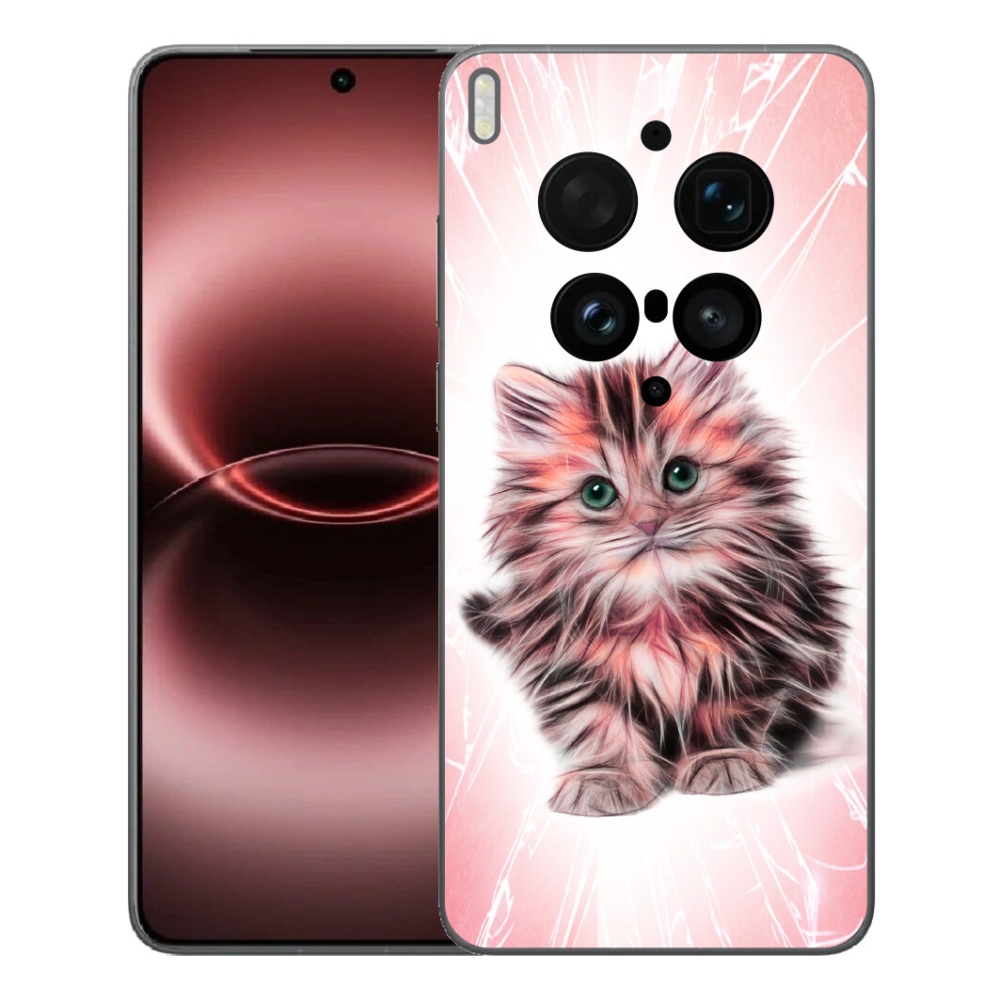Gelový kryt mmCase na Vivo X300 Ultra - roztomilé kotě