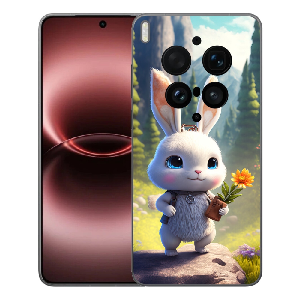 Gelový kryt mmCase na Vivo X300 Ultra - roztomilý králíček