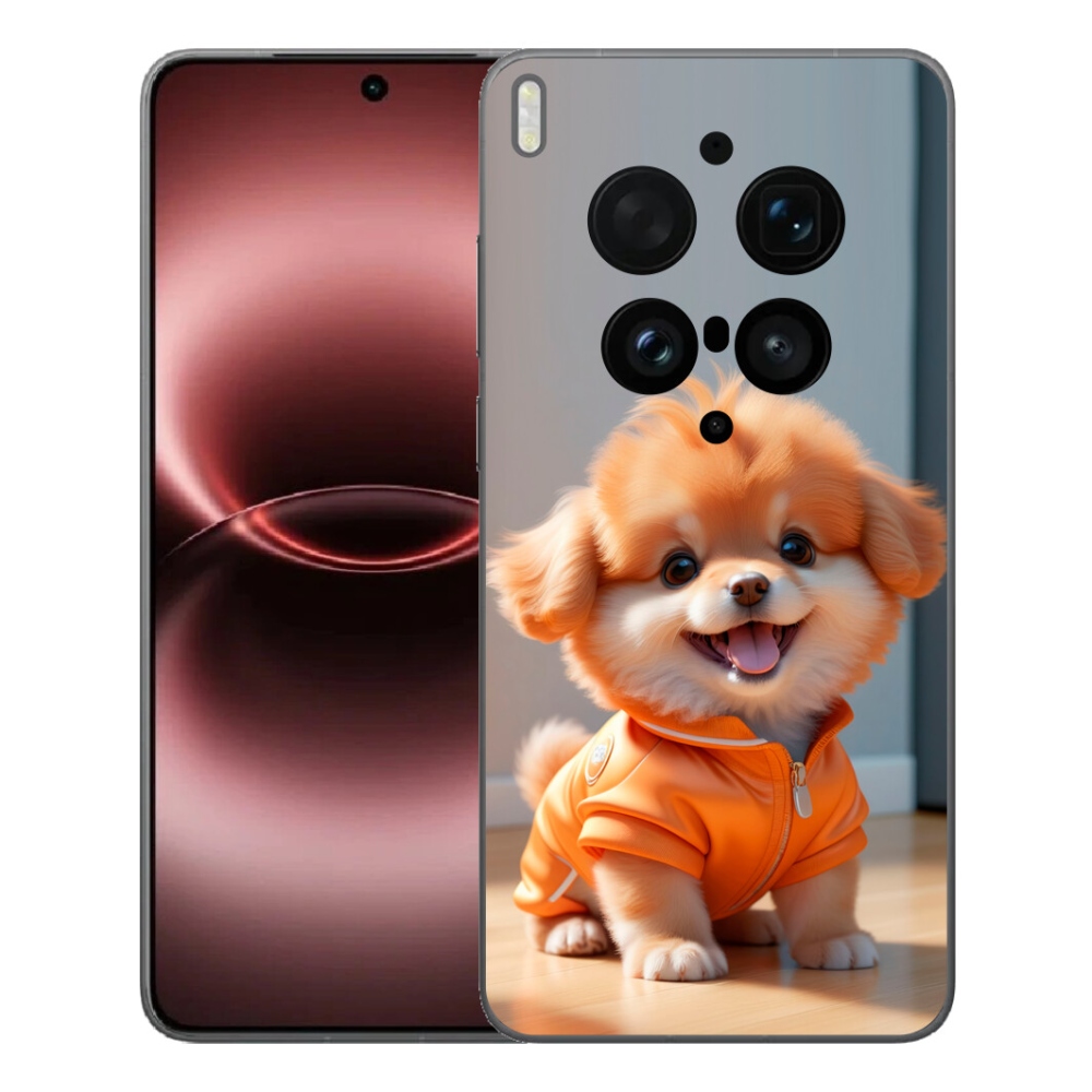 Gelový kryt mmCase na Vivo X300 Ultra - roztomilý pomeranian v mikině
