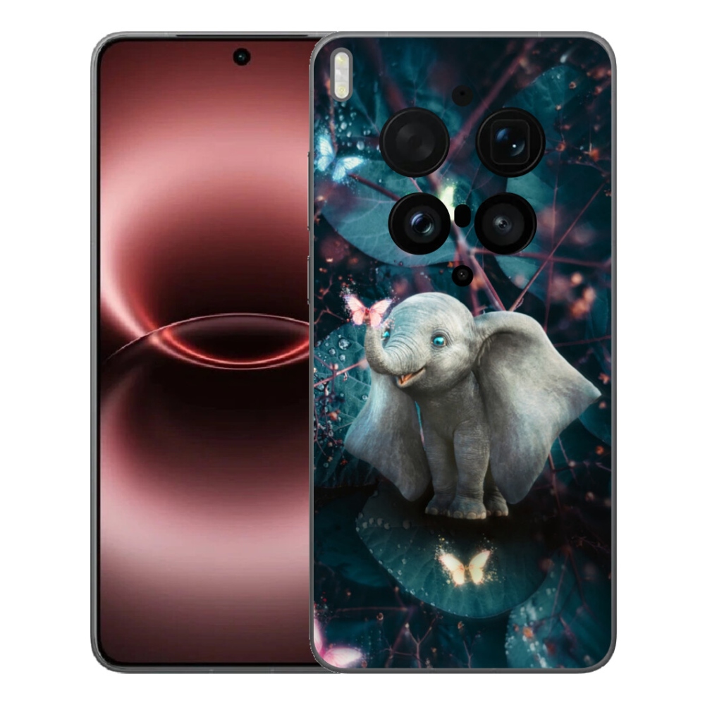 Gelový kryt mmCase na Vivo X300 Ultra - roztomilý slon