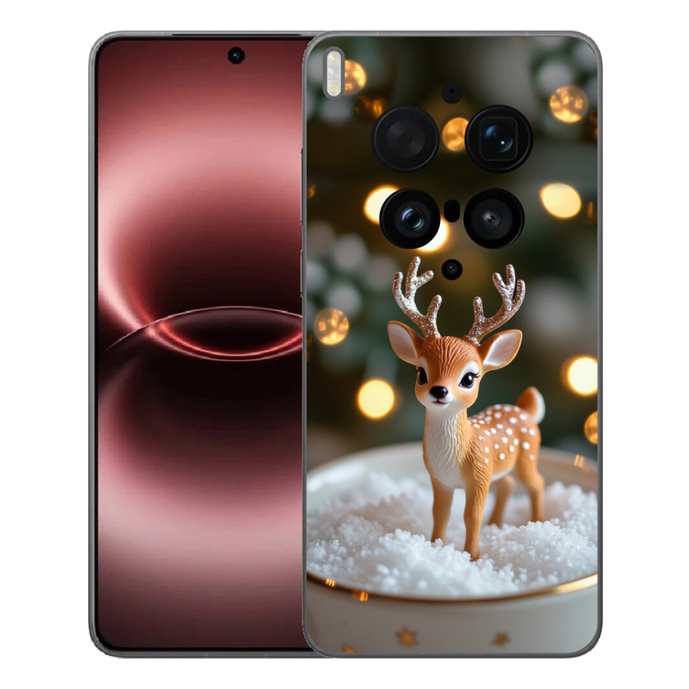 Gelový kryt mmCase na Vivo X300 Ultra - roztomilý vánoční jelen