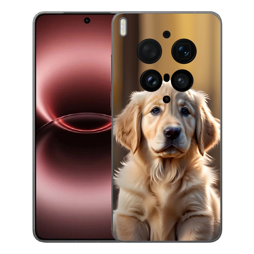 Gelový kryt mmCase na Vivo X300 Ultra - roztomilý zlatý retrívr