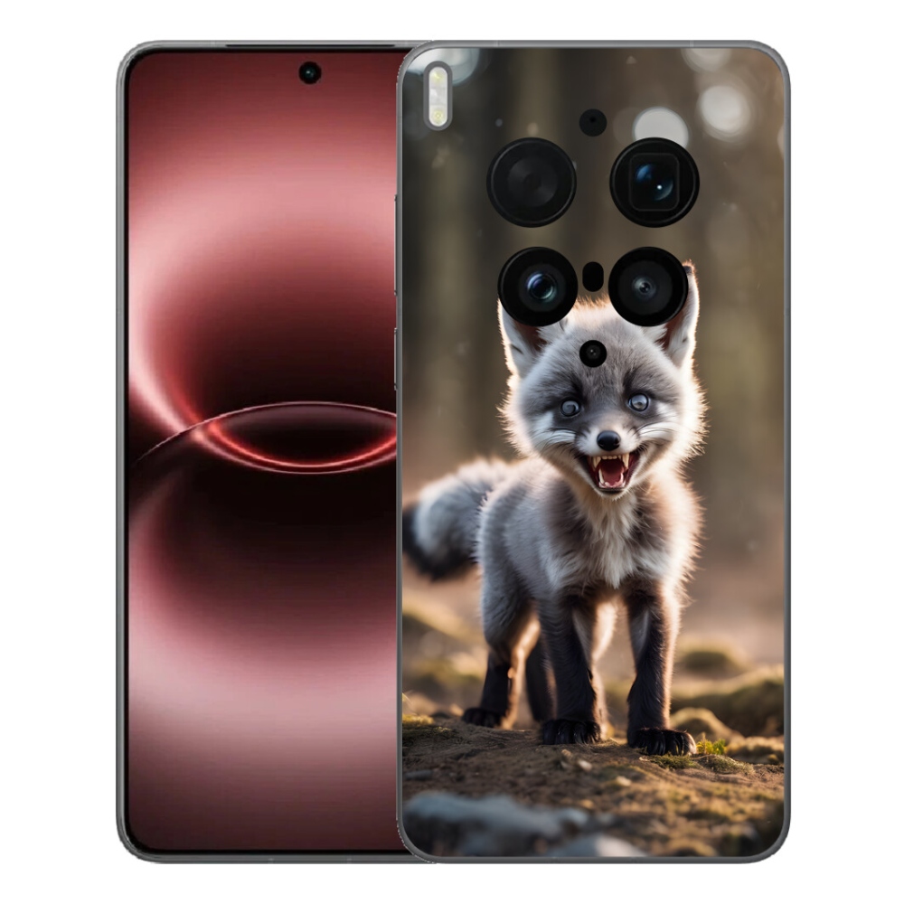 Gelový kryt mmCase na Vivo X300 Ultra - rozzuřená liška