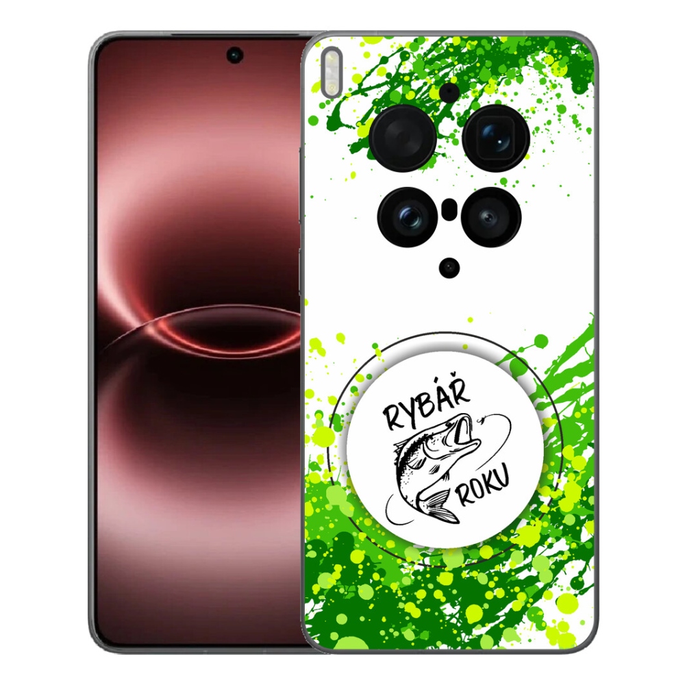 Gelový kryt mmCase na Vivo X300 Ultra - rybář roku bílé pozadí