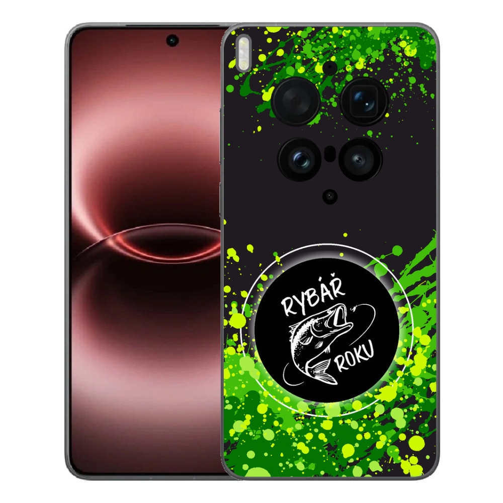 Gelový kryt mmCase na Vivo X300 Ultra - rybář roku černé pozadí