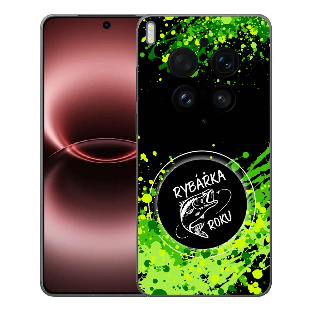 Gelový kryt mmCase na Vivo X300 Ultra - rybářka roku černé pozadí