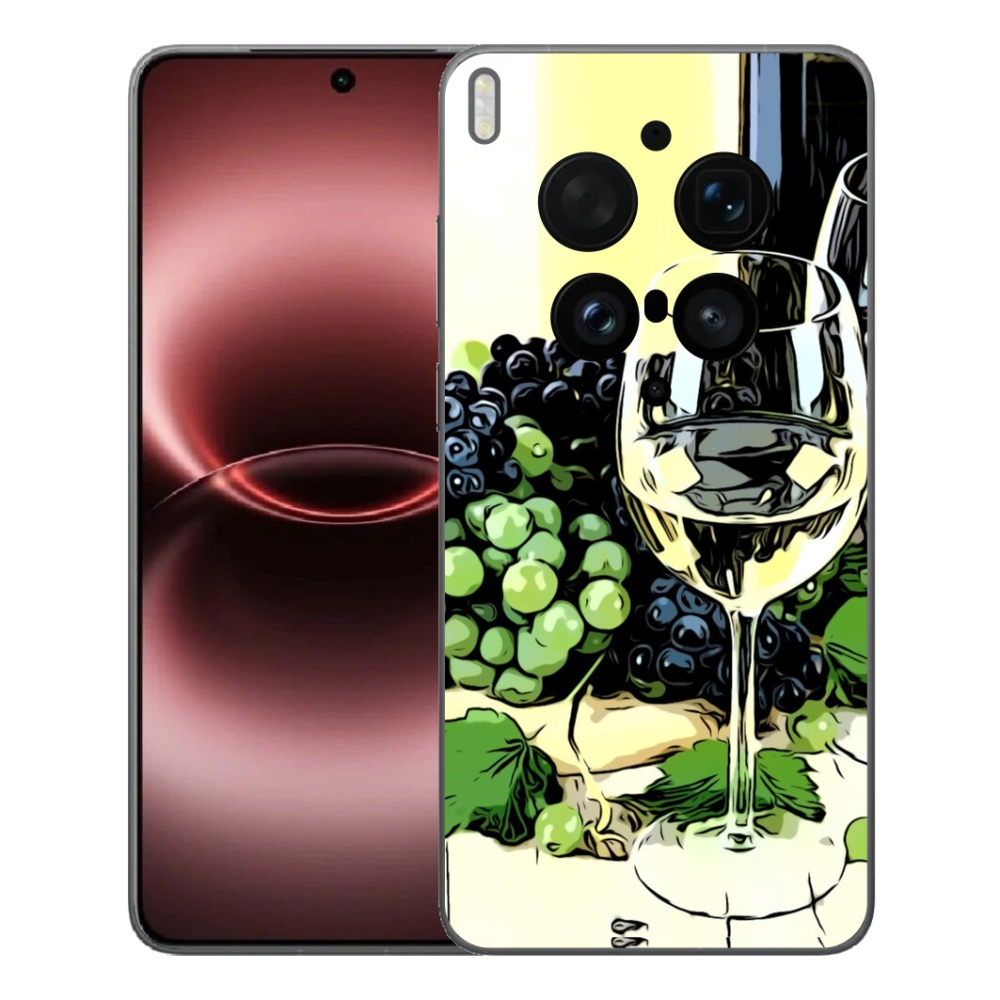 Gelový kryt mmCase na Vivo X300 Ultra - sklenka vína