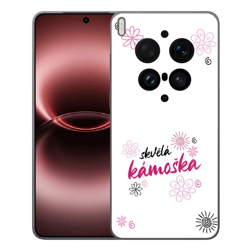Gelový kryt mmCase na Vivo X300 Ultra - skvělá kámoška bílé pozadí