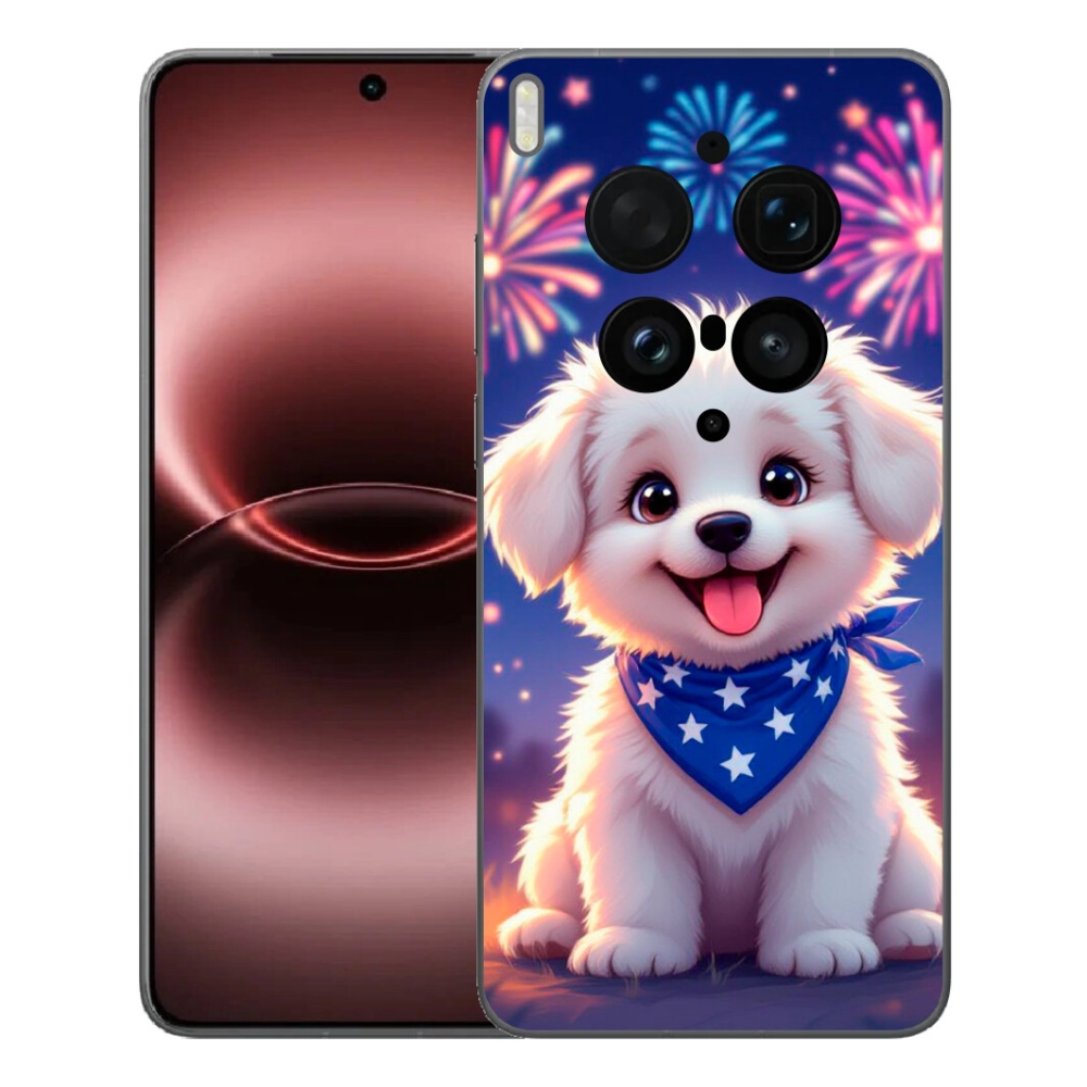 Gelový kryt mmCase na Vivo X300 Ultra - slavnostní štěně