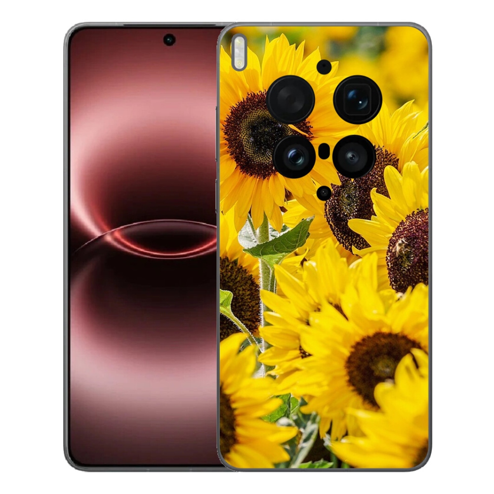 Gelový kryt mmCase na Vivo X300 Ultra - slunečnice