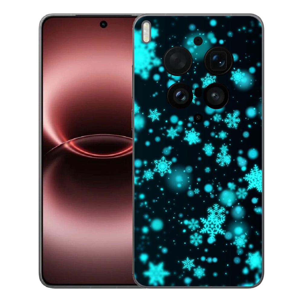 Gelový kryt mmCase na Vivo X300 Ultra - sněhové vločky 1